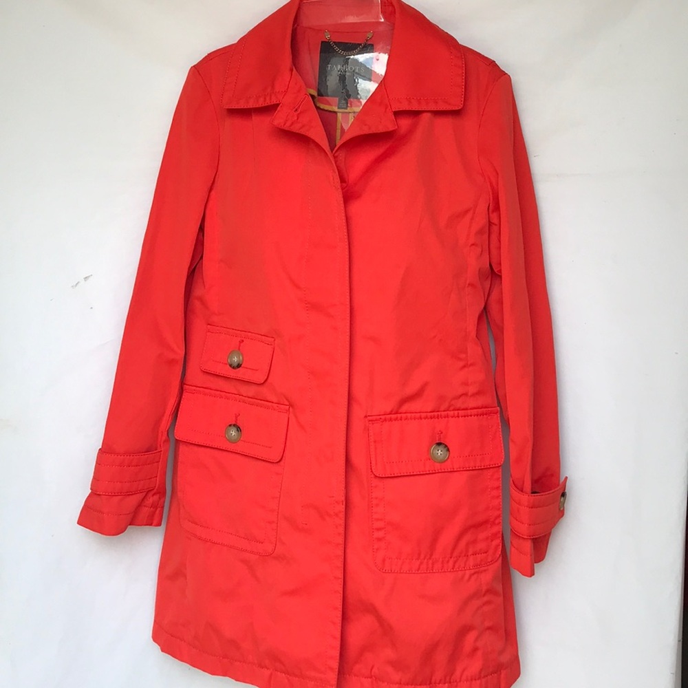 Talbots orange dress Petite Size Small Coat EUC
